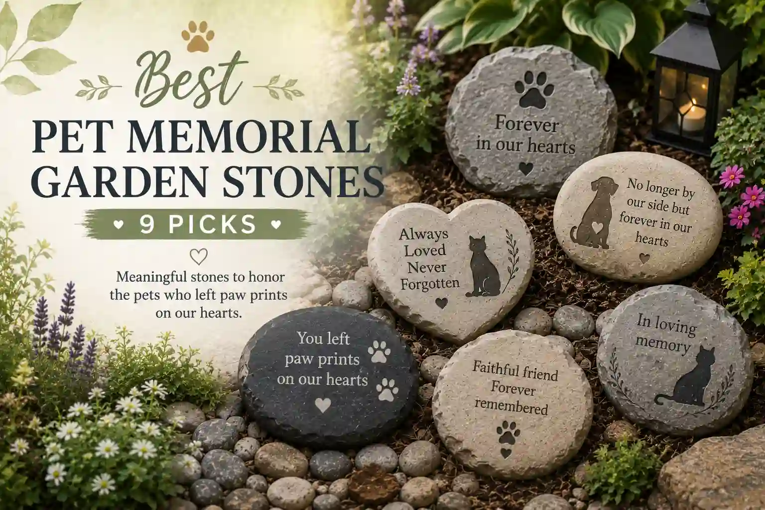 9 Best Pet Memorial Garden Stones featured image