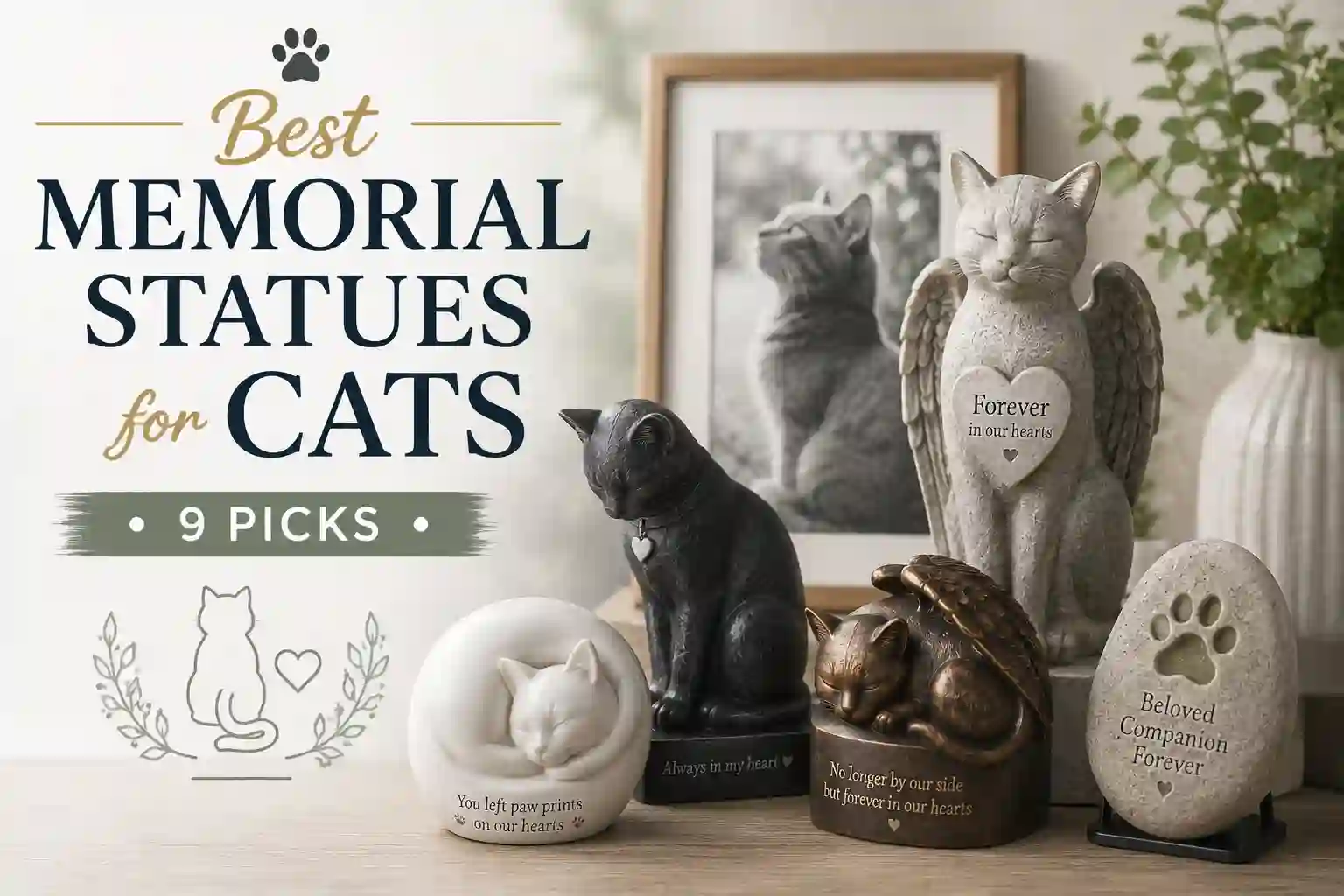 Best Memorial Statues for Cats featured image